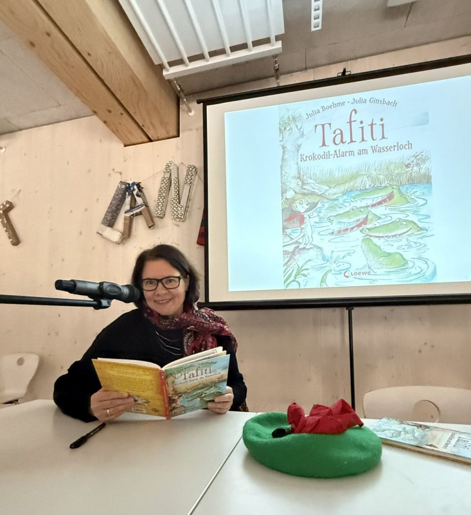 Mit Tafiti, Krokodilgesang und ganz viel Freude – Julia Boehme liest bei uns